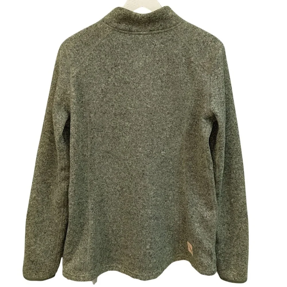 The North Face Crescent Ridge Shawl Collar Pullover Women’s Large Olive Green - Picture 3 of 5